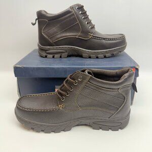 Solo Florence-500 Lace Up Hiking Work Boots Dress Boots Men's Sz.9 coffe color